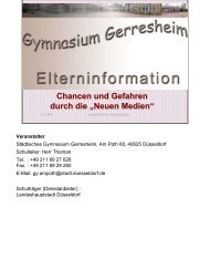 Neuen Medien - Gymnasium Gerresheim