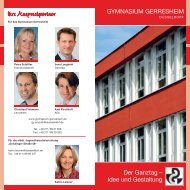 Der Ganztag - Gymnasium Gerresheim