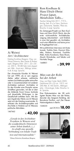 BÜCHERMARKT - Buchhandlung Walther König