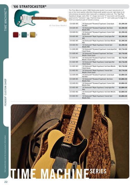 2008 winter price list | eFFective January 1, 2008 | Msrp for Fender ...