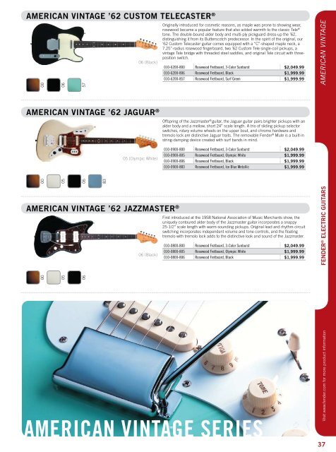 2008 winter price list | eFFective January 1, 2008 | Msrp for Fender ...