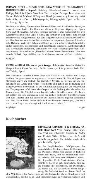 Kunst - Buchhandlung Walther König