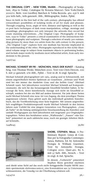 Kunst - Buchhandlung Walther König