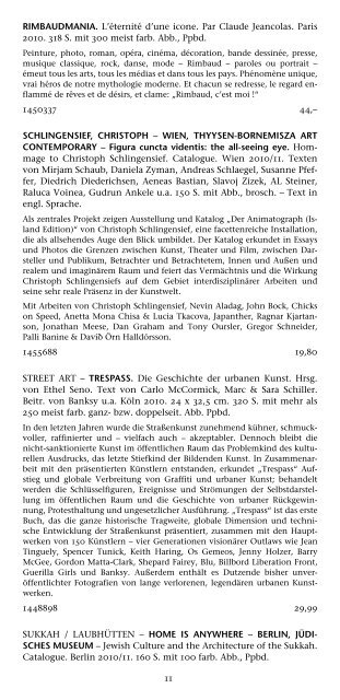 Kunst - Buchhandlung Walther König