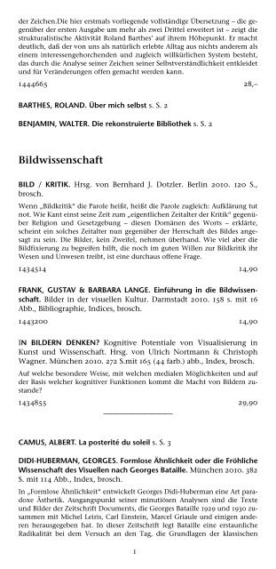 Kunst - Buchhandlung Walther König