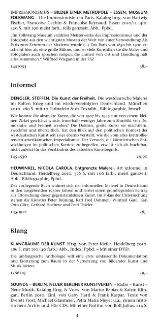 Kunst - Buchhandlung Walther König