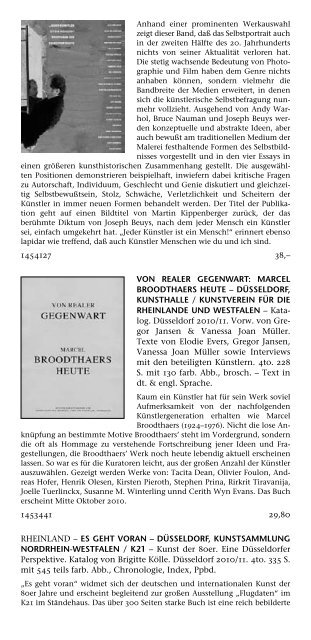 Kunst - Buchhandlung Walther König