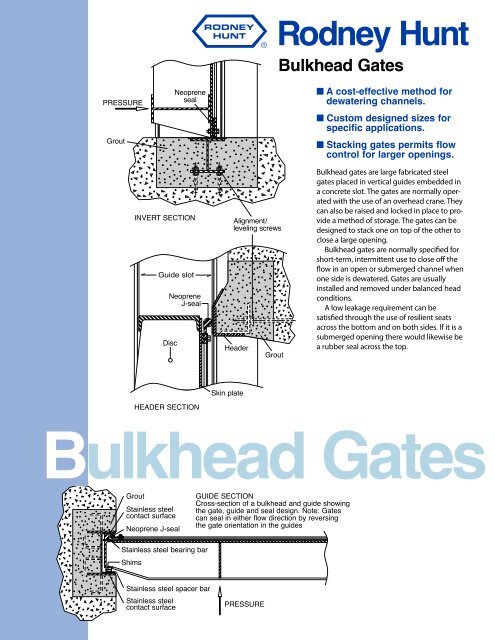 Bulkhead Gates.cdr - Rodney Hunt Company