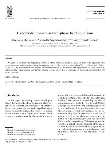 Hyperbolic non-conserved phase field equations