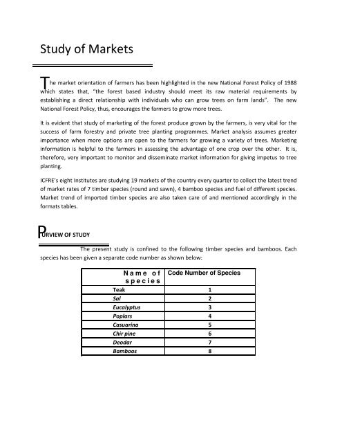 Timber Bamboo Trade Bulletin, Vol.64, ICFRE, Dehra