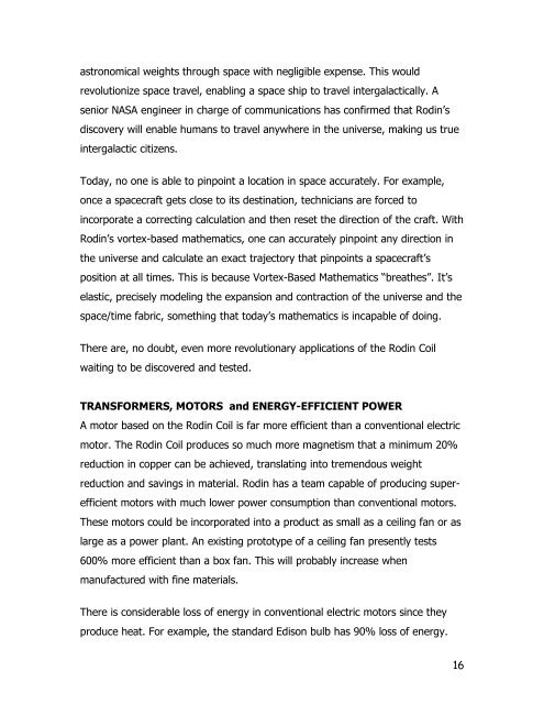 Rodin aerodynamics - Free-Energy Devices