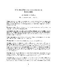 MA 294 (Discrete Mathematics 2) FALL 2003 Dr. Horacio G. Rotstein ...
