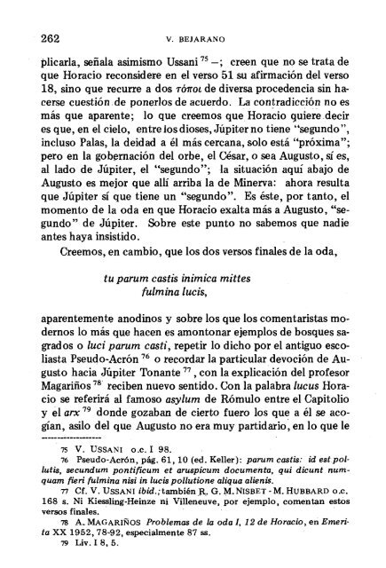 POESIA Y POLITICA EN HORACIO* Las dos últimas ... - InterClassica