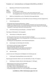 Protokoll zur 1. Lehrerkonferenz im Schuljahr 2012/2013 am 20.08.12