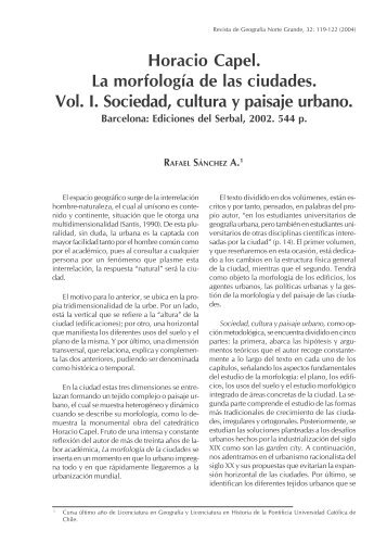 Horacio Capel. La morfología de las ciudades. Vol. I. Sociedad ...