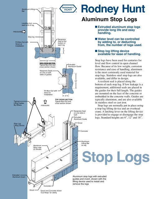 Stop Logs - Rodney Hunt Company
