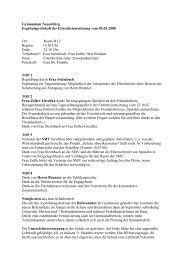 Protokoll der Elternbeiratssitzung vom 3. März 2008 - Gymnasium ...