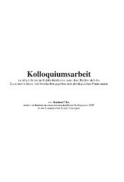 Kolloquiumsarbeit - Evangelische Schule Neuruppin