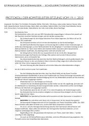 protokoll der komiteeleiter-sitzung vom 19.11.2010 - Gymnasium ...