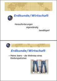 Erdkunde/Wirtschaft Erdkunde/Wirtschaft - Gymnasium Odenthal