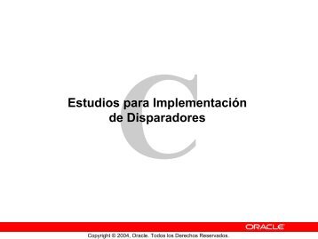 Estudios para Implementación de Disparadores