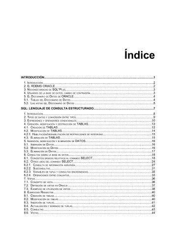 PRÁCTICAS DE BASES DE DATOS I - Universidad de Jaén