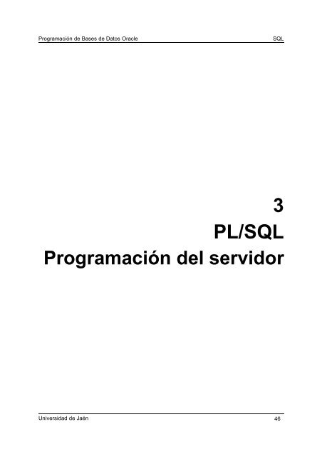 PRÁCTICAS DE BASES DE DATOS I - Universidad de Jaén