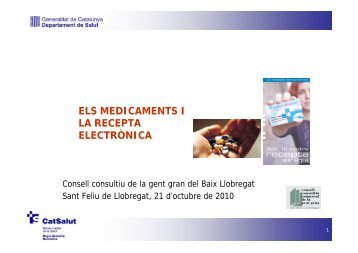 els medicaments i la recepta electrònica - Consell Comarcal del ...