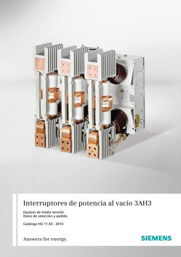 Interruptores de potencia al vacío 3AH3 - Siemens Energy