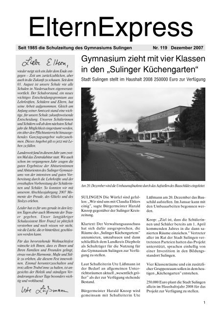 Dezember 2007 - Gymnasium Sulingen