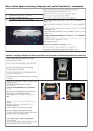 Micra - Option Spendeeinrichtung / dispenser unit / peel-off ...