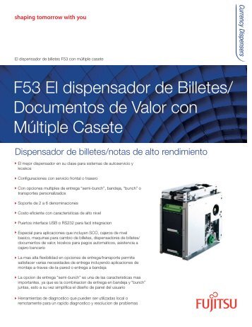 F53 El dispensador de Billetes - Fujitsu