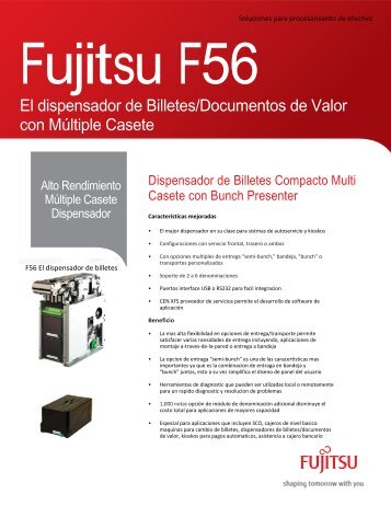 El dispensador de Billetes/Documentos de Valor con ... - Fujitsu