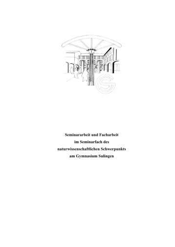 Seminararbeit und Facharbeit im Seminarfach - Gymnasium Sulingen
