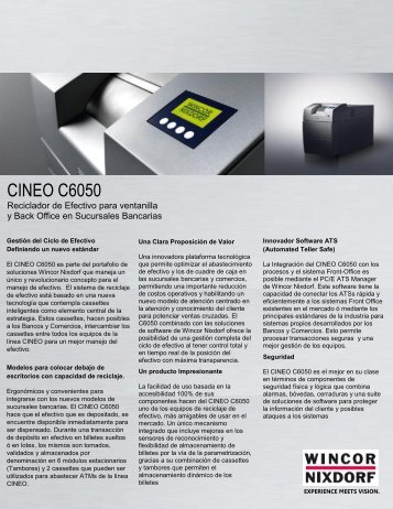 CINEO C6050 - Wincor Nixdorf