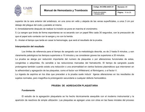 Manual de Hemostasia y Trombosis - Universidad Autónoma de ...