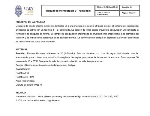 Manual de Hemostasia y Trombosis - Universidad Autónoma de ...