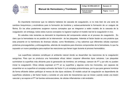 Manual de Hemostasia y Trombosis - Universidad Autónoma de ...