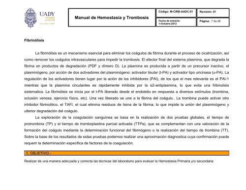 Manual de Hemostasia y Trombosis - Universidad Autónoma de ...
