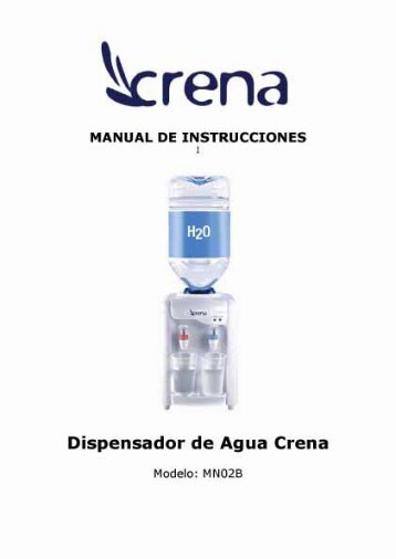 Manual de Intrucciones_ Dispensador de agua_ ... - Cupones Crena