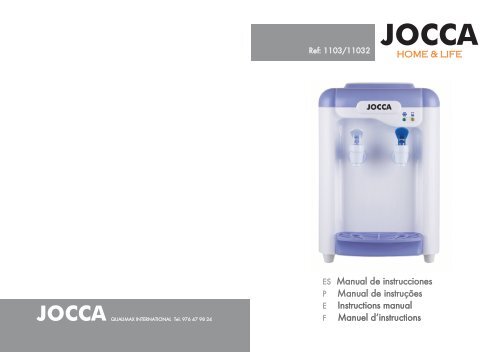 Instrucciones Dispensador Agua JOCCA - Qualimail