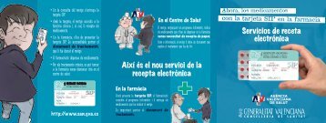 Triptico Receta Electronica - Conselleria de Sanitat - Generalitat ...