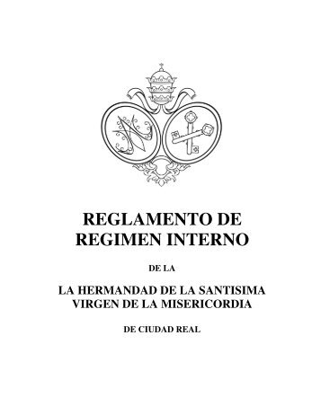 reglamento de regimen interno - Hermandad de la Santisima Virgen ...