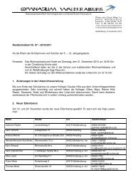 Rundschreiben Nr. 07 – 2010/2011 An die Eltern der Schülerinnen ...