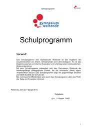 Das Schulprogramm als pdf Datei - Gymnasium Walsrode