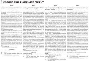 hy-bond zinc phosphate cement - Shofu Dental GmbH