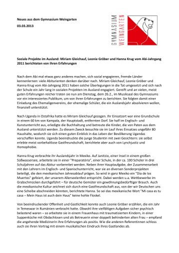 2013_02_26_abiturienten berichten.pdf - Gymnasium Weingarten