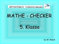 MatheChecker 5. Klasse - Gymnasium Waldkraiburg