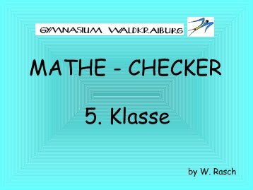 MatheChecker 5. Klasse - Gymnasium Waldkraiburg