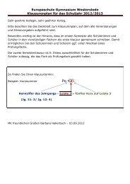 Klausurenplan 2012/13.pdf - Gymnasium Westerstede